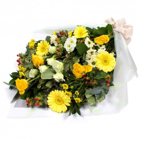 Sympathy Flowers - hand tied bouquet